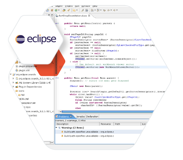 MicroEJ SDK is an IDE built on Eclipse for creating feature-rich applications for embedded platforms
