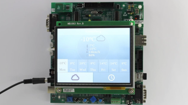 Weather embedded Java application running on STM32