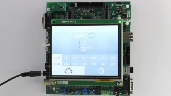 Efficient GUI Development on Cortex-M4 with MicroEJ Weather App Demo