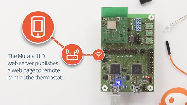 Demo: Amazon-Connected Smart Thermostat Build on Murata 1LD