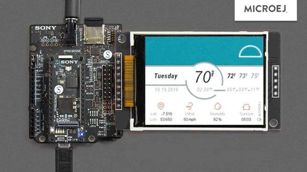 [DEMO] Sony’s Spresense Board Powered by MicroEJ