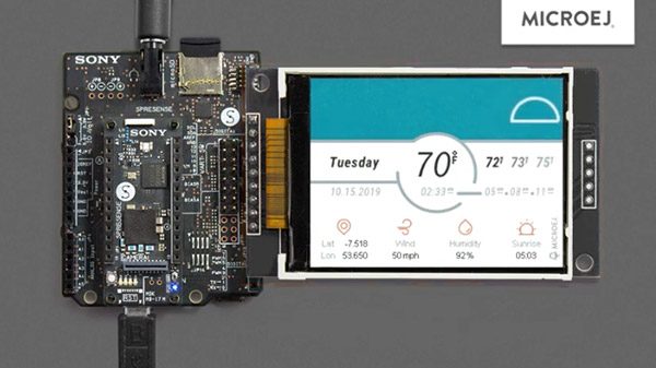 [DEMO] Sony’s Spresense board Powered by MicroEJ